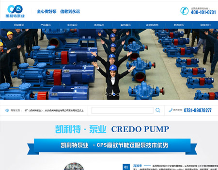 网站建设-南昌凯利特泵业有限公司案例展示